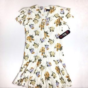 Vtg NWT Liz Petites Inc Romantic Drop Waist Dress